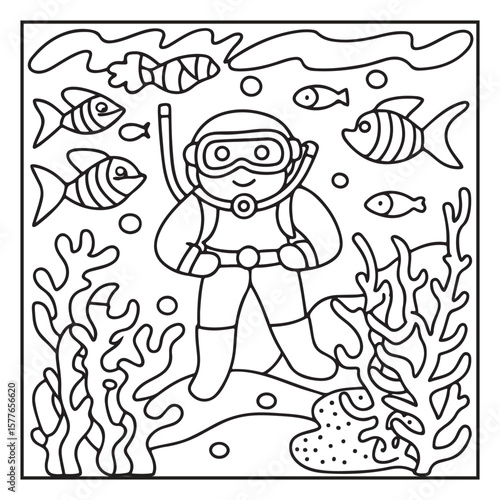 Summer : Bold and Easy Coloring Pages – Sunshine, Beach Days, Ice Cream, and More!
