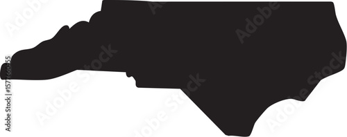 Tableau sur toile North Carolina Vector Map High Detail