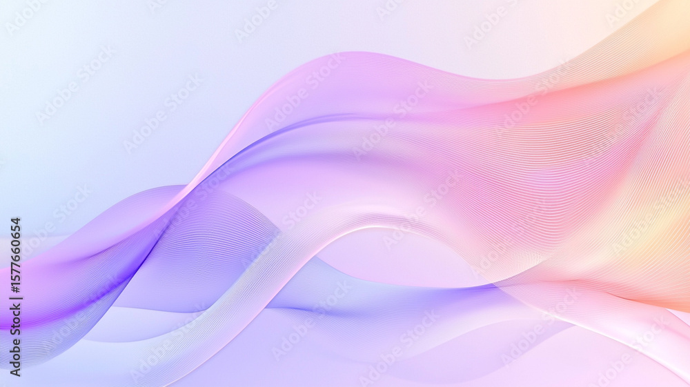 A soft abstract wave background in pastel gradient colors, perfect for digital presentations or websites A soft abstract wave background in pastel gradient colors, perfect for digital presentations or websites
