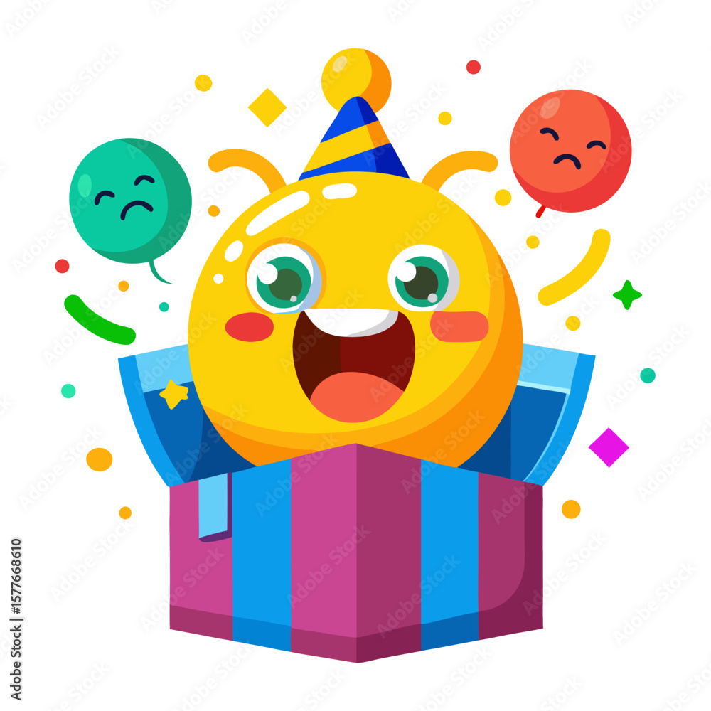 Obraz premium happy birthday clown Emoji
