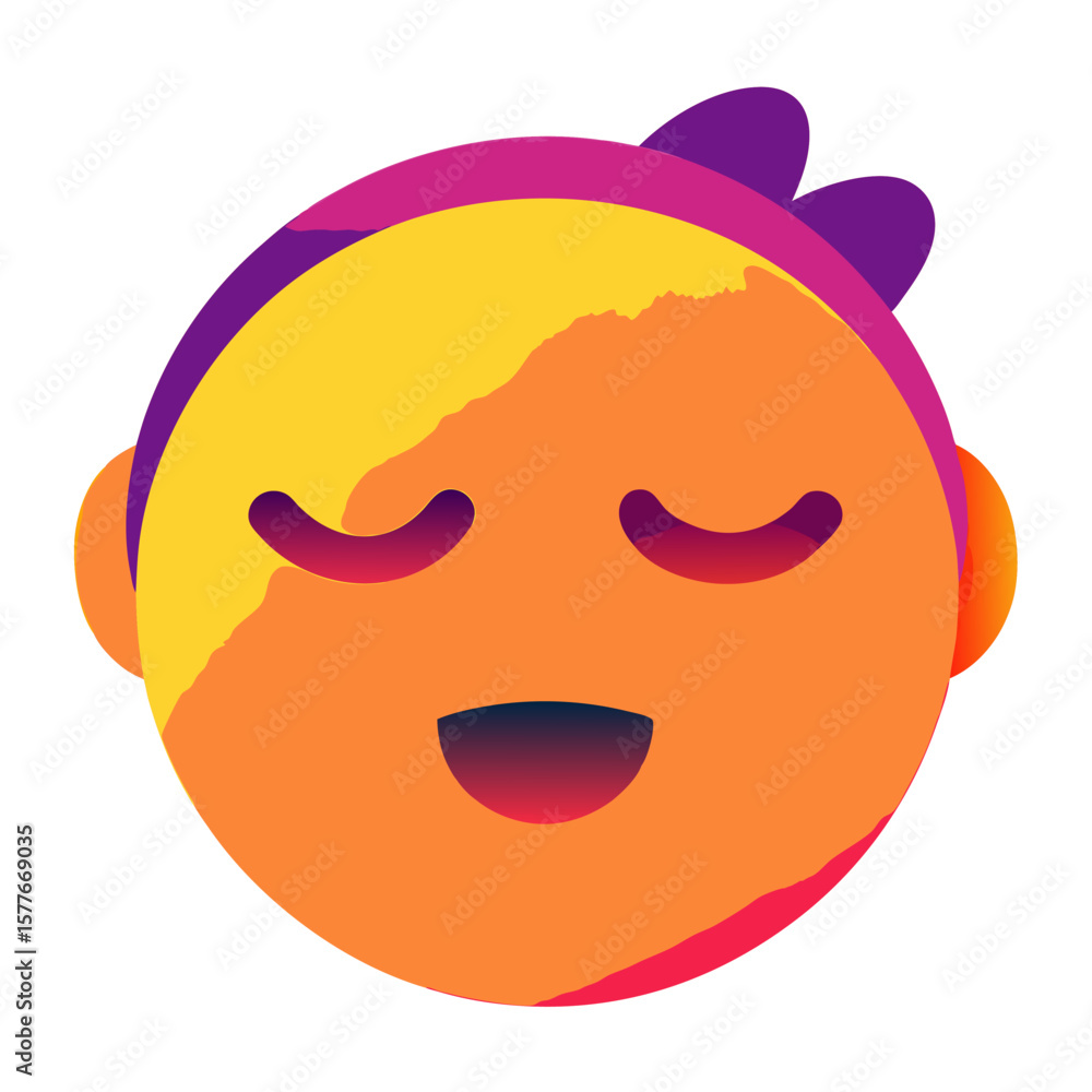 Fototapeta premium smiley face on white background