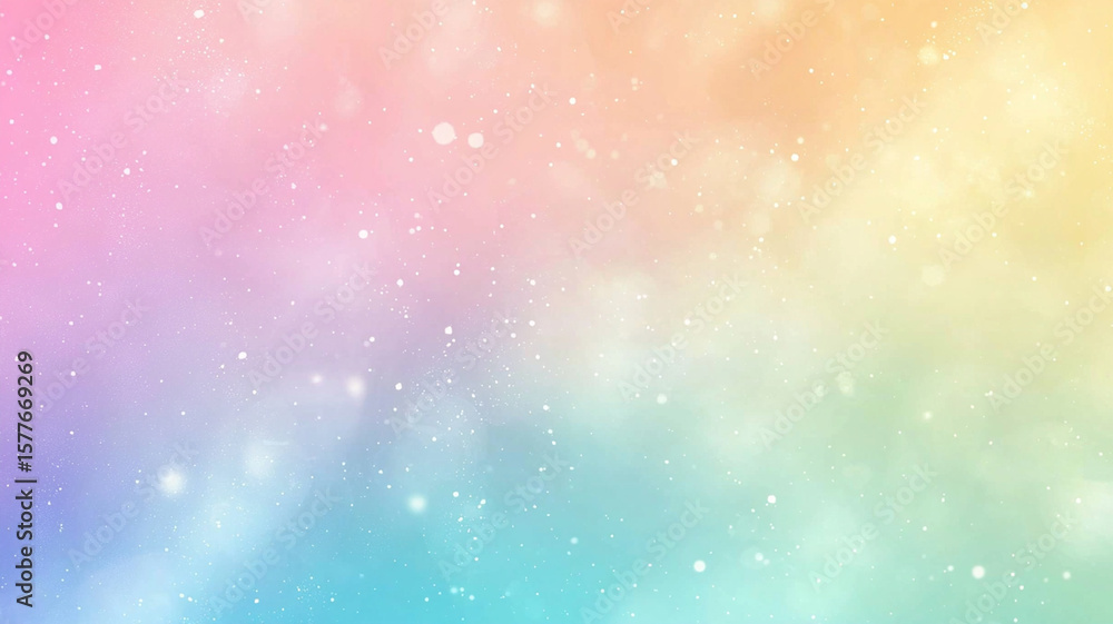 Soft pastel rainbow gradient background with dreamy, colorful tones, ideal for children or creative themes Soft pastel rainbow gradient background with dreamy, colorful tones, ideal for children or creative themes