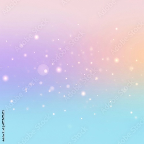 abstract Soft Pastel Gradient Background with Dreamy Bokeh Light Effects