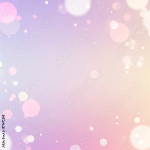 abstract Soft Pastel Gradient Background with Dreamy Bokeh Light Effects