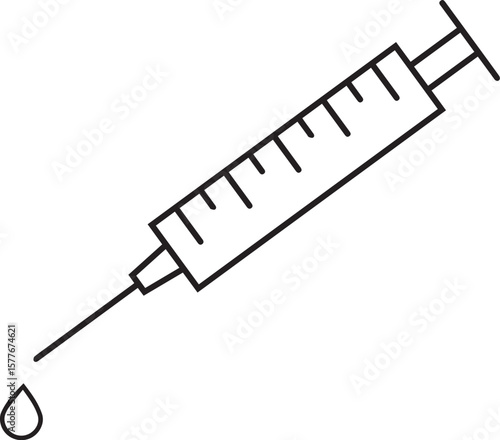 injection with white background