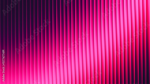Ribbed futuristic fractal glass texture with bright dreamy gradient of deep magenta and fiery crimson colors. Hypnotic flow of pink desire. Passion glows in every wave of rich deep glowing temptation