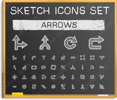 Sketch Icons set Arrows