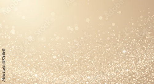 Elegant Champagne Gold Glitter Background: Festive, Sparkling, Abstract Texture
