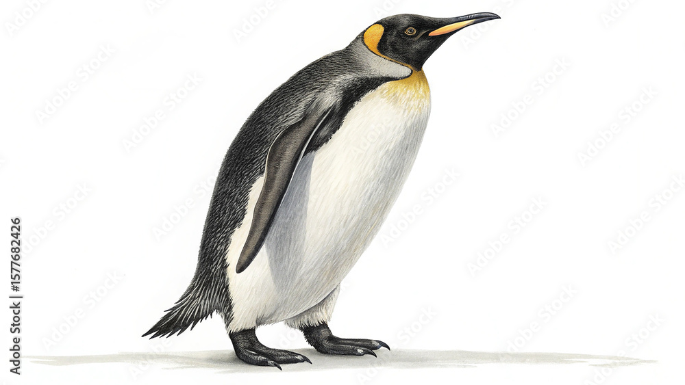 Naklejka premium penguin isolated on white