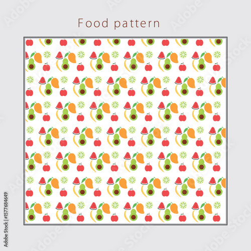 abstract background with green squares food pattern
