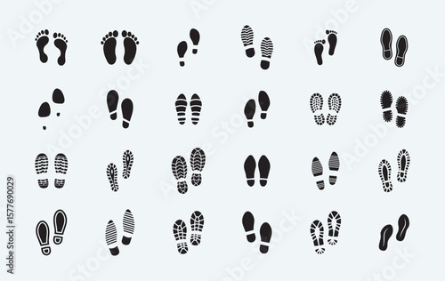 footstep, human footprint icon, shoes foot printing, Boot sole, bare feet, baby footprint, high heel