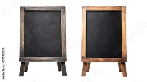 Chalk board signage designed in a classic or rustic style, isolated on a transparent background, perfect for cafés, restaurants, event promotions, menu boards, or decorative signage in creative projec