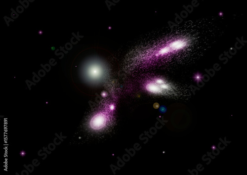 galaxy in a free space.