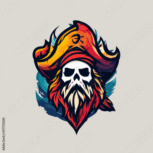 Vector Vibrant Pirate Logo