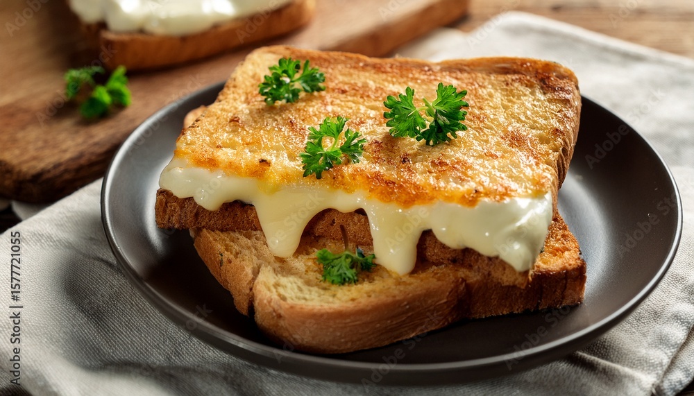 toast with fresh cheese caribbean traditional breakfast snack toast with fresh cheese caribbean traditional breakfast snack