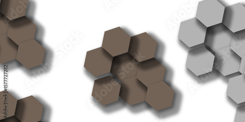 Background is a honeycomb of delicate shade Pattern. Integration technology with nature, sky. Futuristic pastel random digital hexagons. geometric pattern design for textiles and backgrounds.