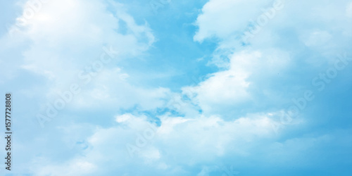 Blue sky, sun, clouds. A peaceful moment with underlying complexity. A reflection of the sky on thin clouds. Hidden emotions beneath a bright exterior like feeling melancholic on a good day background