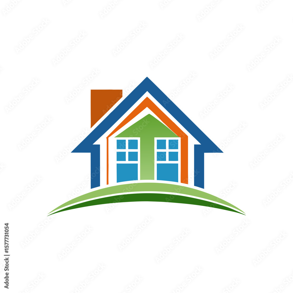real estate business logo vector art illustration real estate business logo vector art illustration