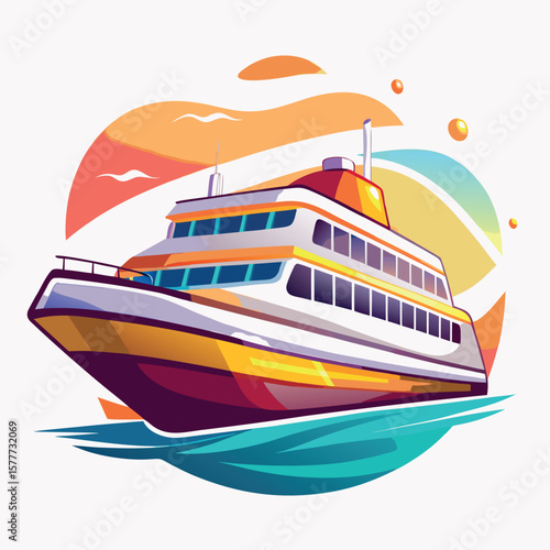 cruise ship in the sea