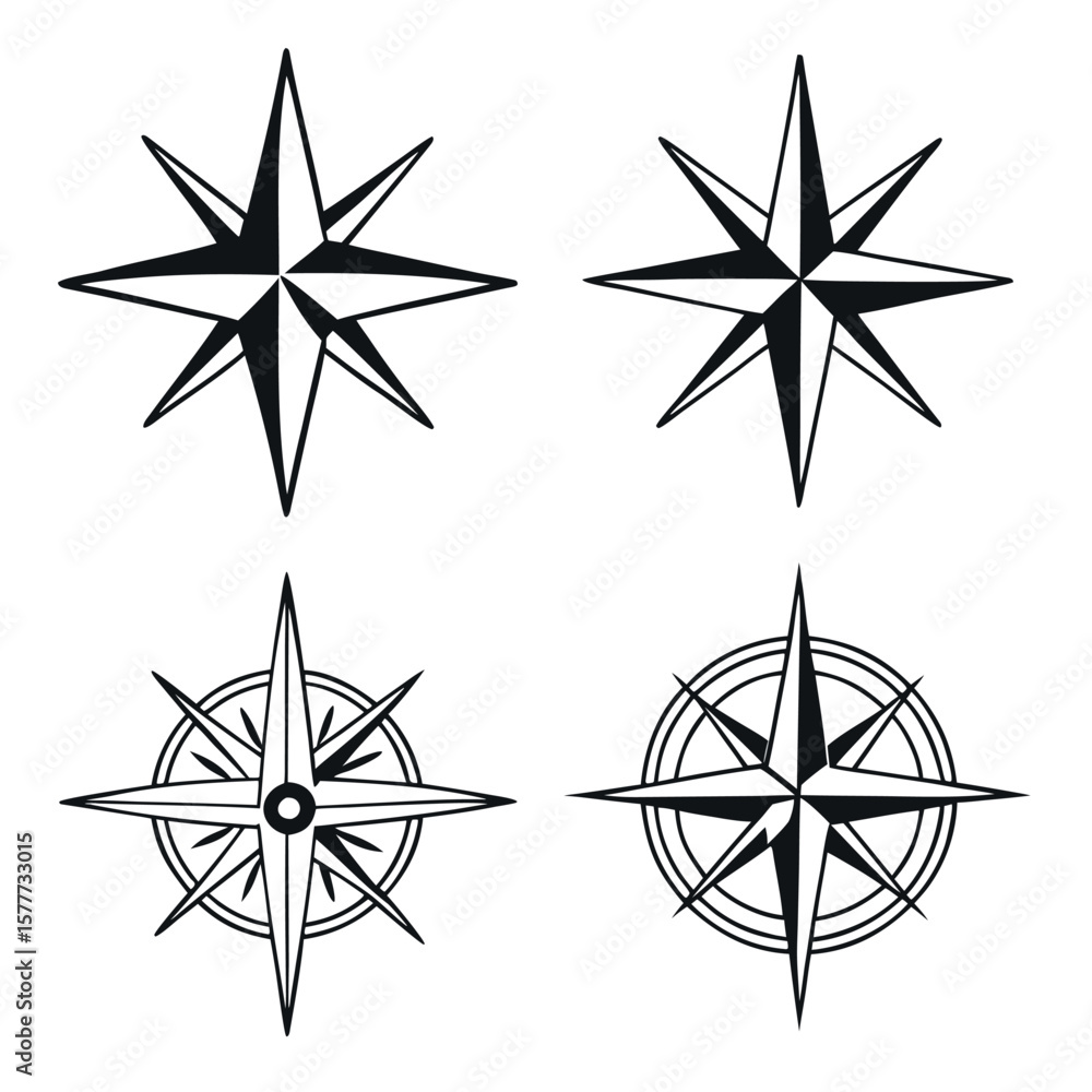 Fototapeta premium vector compass icon