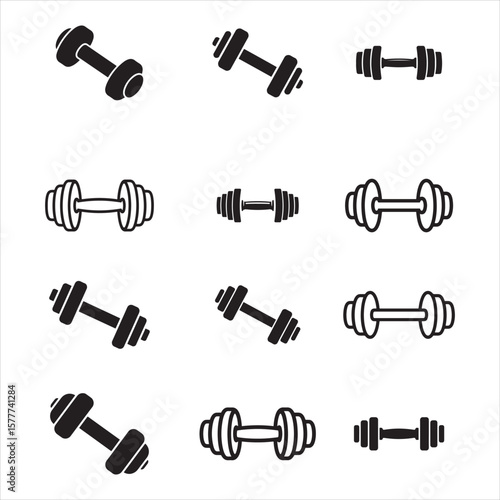 Gym Dumbbell Silhouette Design

Fitness Dumbbell Vector Art

Strength Training Dumbbell Illustration

Workout Equipment Dumbbell Icon

Weightlifting Dumbbell Silhouette Graphic