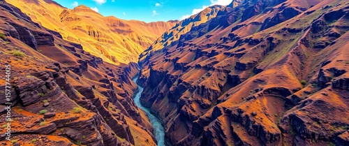 Dramatic Masca Gorge, Tenerife, Canary Islands, Spain, Scenery, Valley