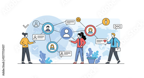 Connecting People Together Through a Global Network of Communication and Information Exchange