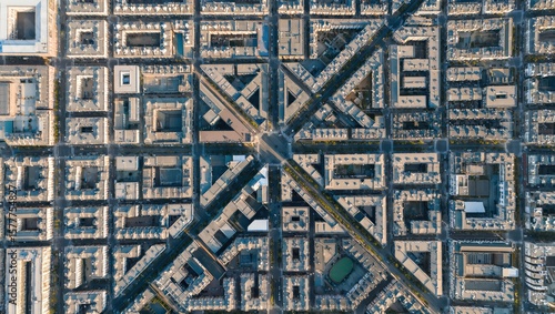 Urban Geometry from the Sky