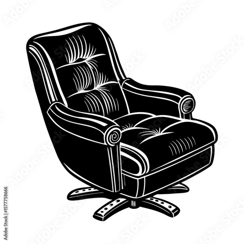 recliner chair vector art