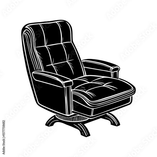 recliner chair vector art