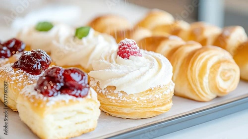 Wallpaper Mural Sweet Indulgence: A mouthwatering array of baked treats, pastries and delicate desserts on display, showcasing a delightful assortment of flavors and textures. Torontodigital.ca