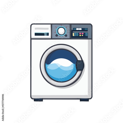 Washing Machine Isolated on...