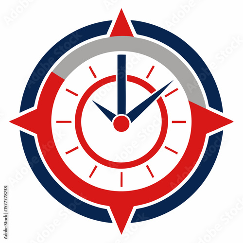 Countdown Clock Continuous Line Editable Stroke Icon