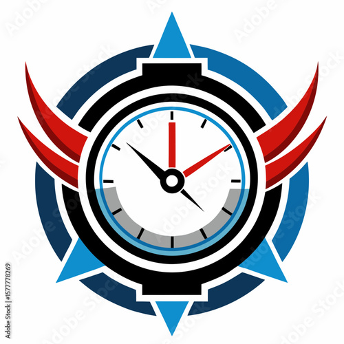 Countdown Clock Continuous Line Editable Stroke Icon