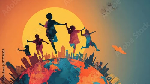 people around the world animation