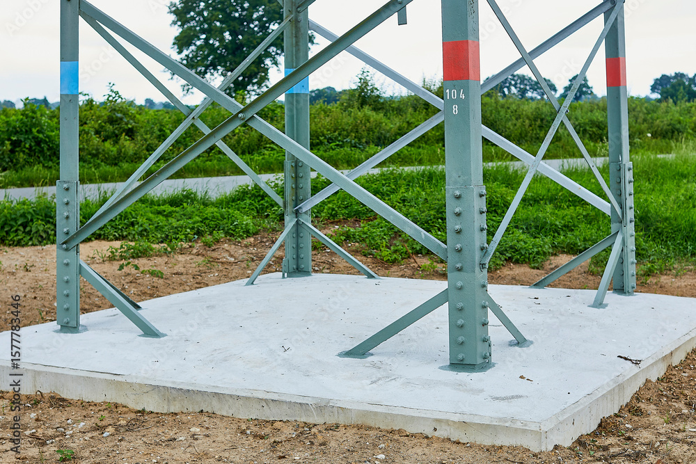 strommasten, fundament strommasten, fundament