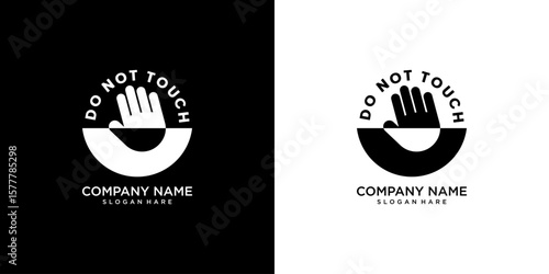 Do not touch sign template