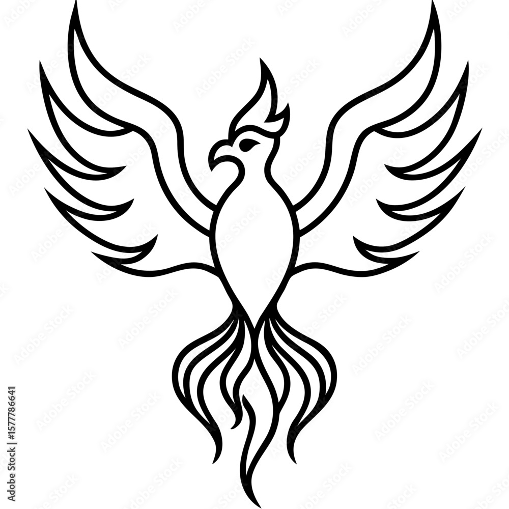 Obraz premium Mystical Spiritual Tattoo Design with Mythical Elements