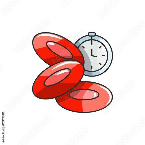 Sepsis Alert Icon, Early Blood Infection Alarm.
