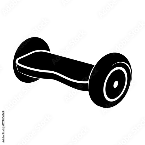 Self balancing scooter personal transporter vehicle graphic silhouette