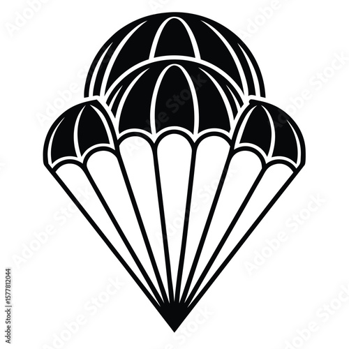 vector illustration of an illustration of an open air balloon