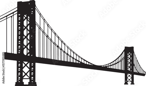 Golden Gate style

Old stone bridge

Modern suspension bridge

Bridge with city skyline background