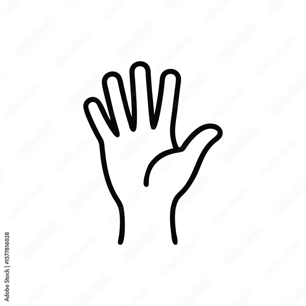 Obraz premium Open Hand Icon