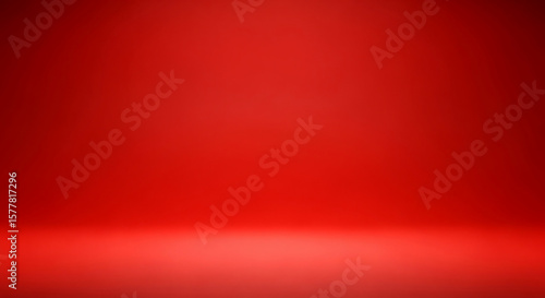 Clean and vibrant red studio background with a smooth gradient effect