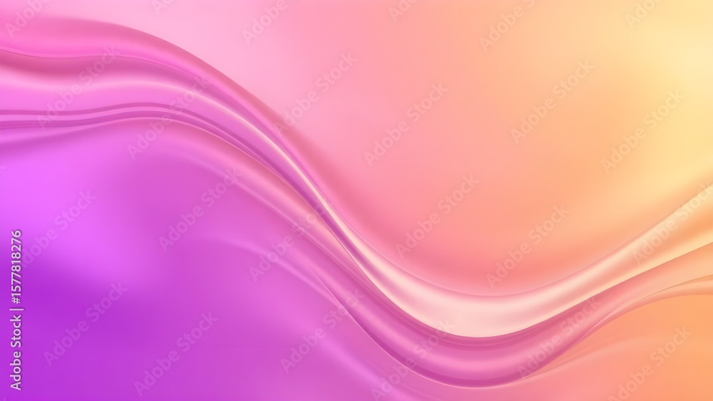 Obraz premium Vibrant abstract background with smooth flowing curves in orange, blue, and purple gradients. The fluid design creates a modern, futuristic, and visually soothing composition.