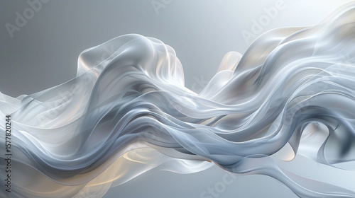 Natural swirls of soft white and gray smoke rising on a transparent background, forming elegant abstract shapes with subtle depth