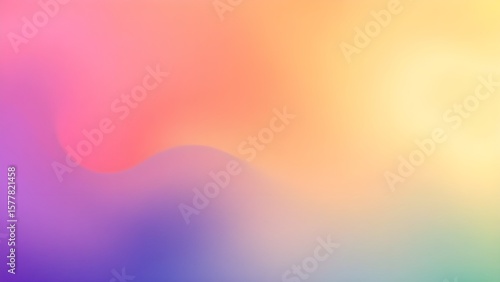 Vibrant abstract background with smooth flowing curves in orange, blue, and purple gradients. The fluid design creates a modern, futuristic, and visually soothing composition.