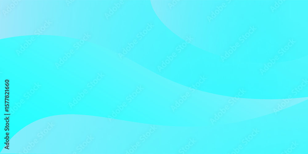 Obraz premium Modern Simple Bright Abstract Background with light blue Color Wavy Design. Eps10 Vector Template