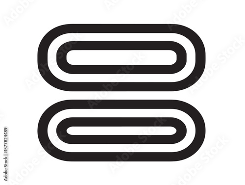Modern clean redo icon vector line art simple design