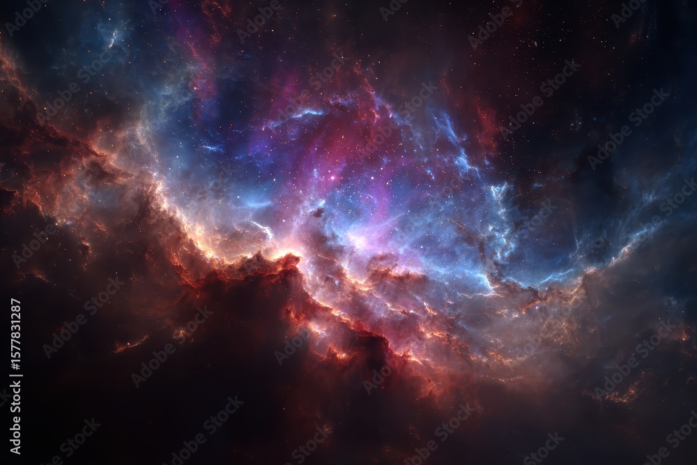 Fototapeta premium Cosmic Nebula of Stars and Dust.